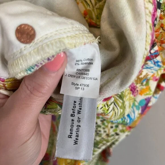J. Crew x Liberty Floral Ankle Toothpick Jeans - 24 - Picture 6 of 7